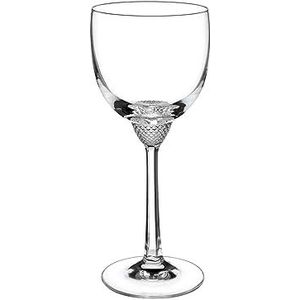 Villeroy en Boch Octavie witte wijnglas, edel kristalglas met weelderige decoratieve elementen voor exclusieve sfeer, helder, vaatwasmachinebestendig, 225 ml