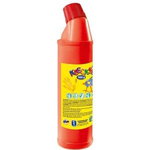 Feuchtmann 633.060-14 - KLECKSi vingerverf in fles, ca. 900 g, rood, hoogwaardige verf voor kinderen vanaf 2 jaar, ideaal voor kleuterscholen, kinderdagverblijven, scholen en naschoolse opvang.