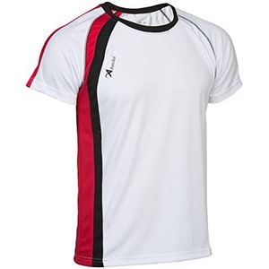 ASIOKA - Sportief T-shirt voor kinderen - Technisch T-shirt voor kinderen - T-shirt met korte mouwen voor kinderen - kleur oranje/wit