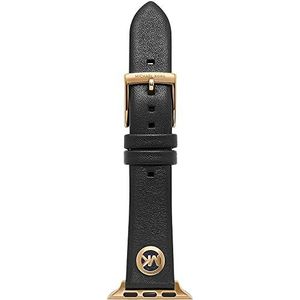 Michael Kors Zwart Leren Bandje voor Apple Watch®, 38 mm/40 mm/41 mm