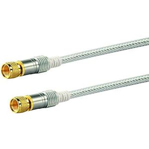 SCHWAIGER SAT-ontvangerkabel (110dB, F-stekker, 10 m) transparant KVCHD100 532