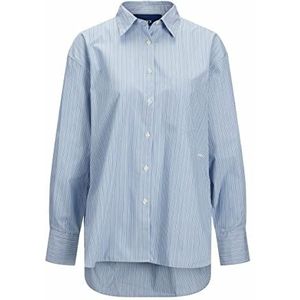 JJXX Jxjamie Ls Relaxed Poplin Shirt Noos Blouse voor dames, blauw/gestreept: wit, M