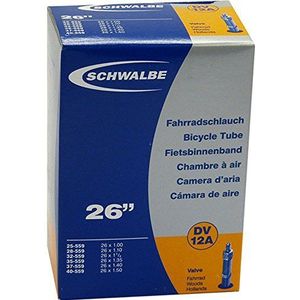 Schwalbe fietsbinnenband DV12A 25/40-559 EK 40 mm, zwart, 26 x 1,0 inch