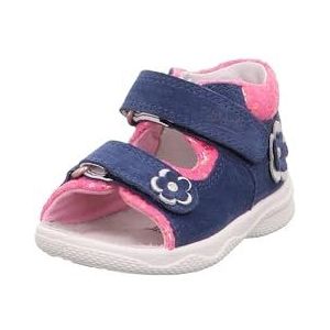 Superfit baby meisje polly sandalen, Blauw roze 8100, 21 EU