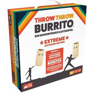 Exploding Kittens, Throw Throw Burrito Extreme Outdoor-Edition, partyspel, kaartspel, 2-6 spelers, vanaf 7+ jaar, 15 minuten, Duits