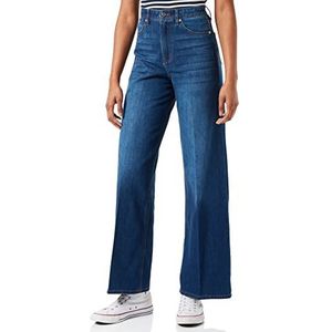 s.Oliver Dames regular: Jeans-Culotte, Blue Stretched Den, 40W x 32L