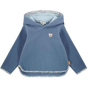 Steiff Sweatshirt fleece EU maat 92 stonewash, sweatshirt met lange mouwen voor kinderen, pullover met lange mouwen, babybovendeel, ideaal basic shirt, comfortabel en zacht, wasmachinebestendig,