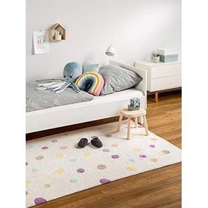 benuta 4053894707469 tapijt voor speel- en kinderkamer, katoen, beige, 150x225 cm