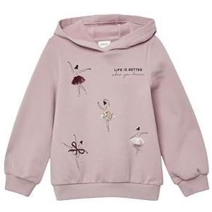 Sweatshirt - Geborsteld - Met Capuchon - Glitterprint en Pailletten - Regular Fit