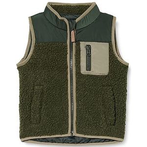 NAME IT Unisex Nmnmall teddy vest, Beetle, 110