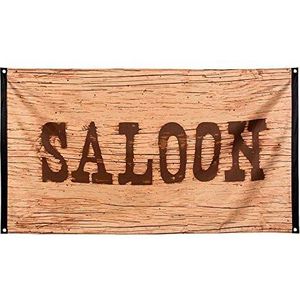 Boland 54352 - Vlag Wild West, 1 stuk, afmeting 90 x 150 cm, hangende decoratie, decoratie voor themafeest en carnaval, banner Western