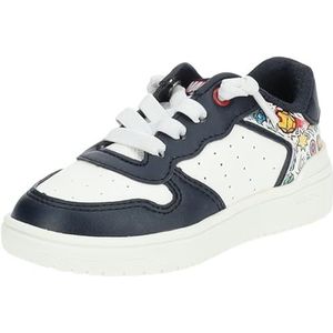 Geox J WASHIBA Boy C Sneaker, Navy/Multicolor, 34 EU, Navy Multicolor, 34 EU