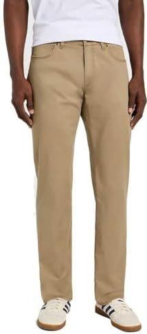 Lee - Oscar - Jeans - Khaki - Katoen - Rechte Pasvorm