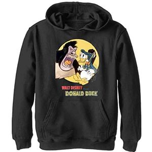 Disney Donald & Gorilla Hoodie voor jongens, zwart, L