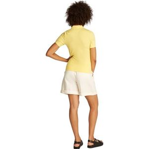 TOMMY HILFIGER Dames 1985 SLIM PIQUE POLO SS WW0WW43225, geel, L, Geel (Citronella), L