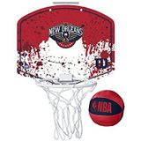 Wilson Mini NBA-Team Basketbalhoepel, NEW ORLEANS PELICANS, Kunststof