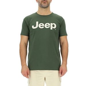 JEEP O102728-E947 J T-shirt met grote opdruk J23S Heren Rifle Green/Almond S, Rifle Green/Almond, S