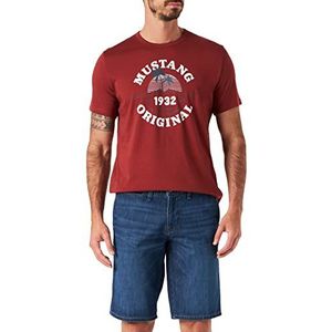 MUSTANG Heren Regular Fit Classic Chino Short, middenblauw 843, 36