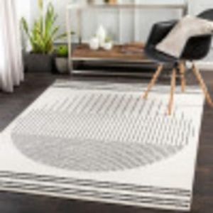 Artistic Weavers Penrod Modern geometrisch gebied tapijt, 2'7"" x 7'3"", zwart/ivoor