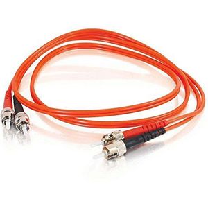 C2G 20m Fibre/Fiber Optic kabel voor Fast Ethernet, Fiber Channel, ATM en Gibabit Patch kabel ST/ST Duplex Multimode 62.5/125 MM