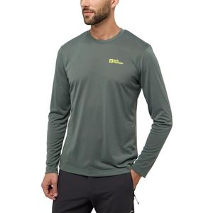 Jack Wolfskin VONNAN LS T M Slate Green T-shirt voor heren