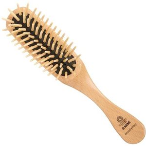 KENT - Woody Hog - Haarborstel - Houten - Geschikt voor Alle Haartypes