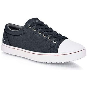 Shoes for Crews M31165-41/7 MOZO GRIND anti-slip canvas sneakers, heren, maat 41 EU, zwart/wit