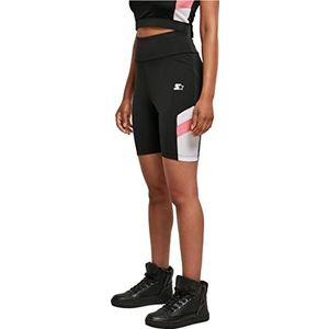 Starter Black Label Dames Dames Starter Cycle Shorts, zwart/wit, S