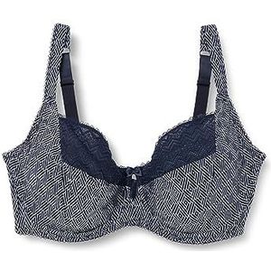Sans Complexe Candice beha, marineblauw, grafische print, 90C voor dames, Bedrukt, marineblauw, grafisch, 75C