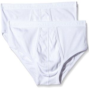 ATHENA - Set van 2 Slips - Wit en Beige - Katoen