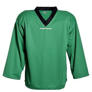 Sherwood - Ijshockey trainingsshirt junior voor kinderen, stijlvolle praktijk-jersey van geperforeerde mesh-stof, V-hals jersey om te trainen I geweldige pasvorm
