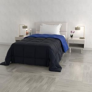 Italian Bed Linen Winterdekbed Elegant, Donkerblauw/Royal, Enkele 100% Microvezel, 170x260cm