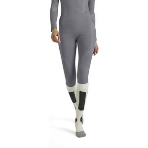 FALKE Dames Broek van onderlaag Wool-Tech Long W TI Wol Functioneel material Sneldrogend 1 Stuk, Grijs (Grey-Heather 3757), M