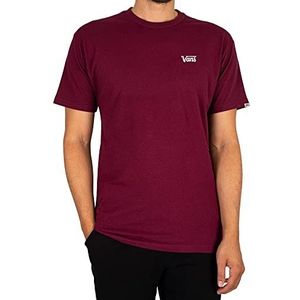 Vans Mini Script T-shirt voor heren, Bourgondy, XS