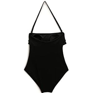 Koton Ruffle Swim Suit Trunks Dames, zwart (999), 36 NL