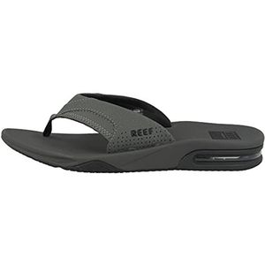 Reef Fanning sandalen voor heren, Grijs Grijs Zwart, 37.5 EU