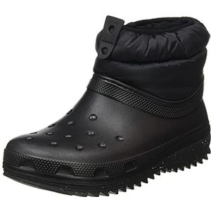 Crocs Klassieke Neo Puff Shorty Boot voor dames W Snow, Zwart, 39/40 EU