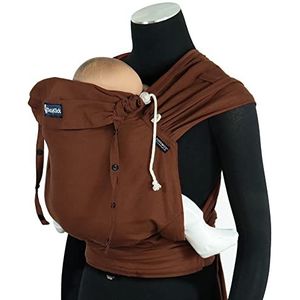 Didymos DidyKlick 4u Babydrager - Halfgesp Draaghulp Mocca - voor baby's en peuters van 3,5 kg tot 20 kg - Ergonomische zithouding - buikdrager - heupdrager - rugdrager