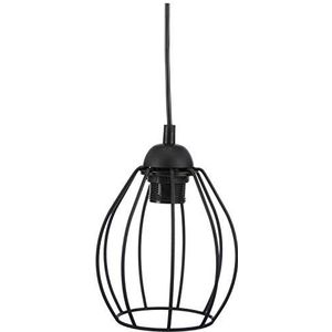 Homemania Hanglamp Don Black Metaal zwart 12 x 12 x 90 cm