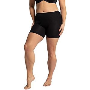 Ulla Popken Panty, korte broek, elastische tailleband, onderbroek voor heren en dames, Schwarz, 44/46 NL