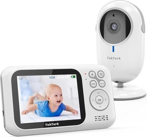 TakTark - BM611 - Babyfoon met Camera - 3,2 Inch LCD - Draadloos - Nachtzicht