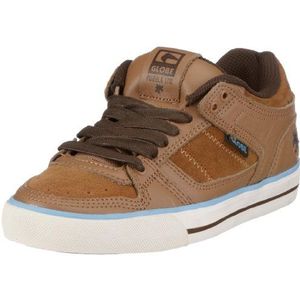 Globe GBRAGE Rage, uniseks sneakers voor volwassenen, Beige Tan Blue Puzzel, 37 EU