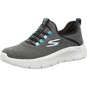 Skechers Go Walk Flex Sneakers voor dames, Zwarte witte rand, 39 EU