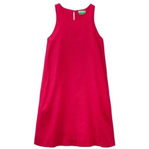 United Colors of Benetton Jurk, Donkerrood 19D, XXS