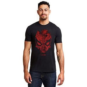 Marvel Heren Spiderman Webhead T-shirt, Zwart, L