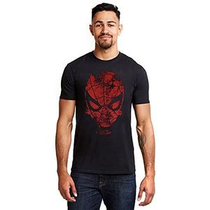 Marvel Spiderman Webhead T-shirt voor heren, Zwart, L