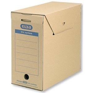 ELBA Verzamelcontainer tric system Standard, verpakking van 6 stuks, natuurbruin