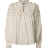 Pepe Jeans - Bernadette - Blouse - Katoen - Lange Mouwen - V-hals