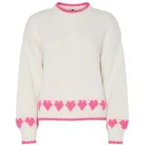 Pcjove Ls O-Neck Knit Bc, cloud dancer, M