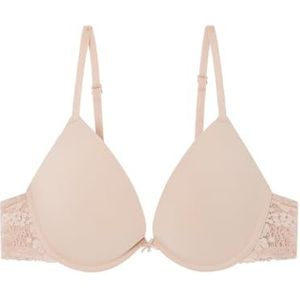 Micro Pink Nude Soft Padded BH, Roze, 100C